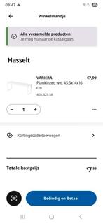 plankinzet keukenkast, Huis en Inrichting, Ophalen, Minder dan 50 cm, Wit, Nieuw