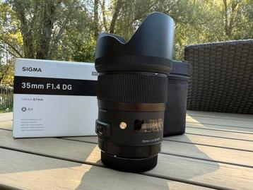 Sigma 35mm 1.4 DG ART Canon beschikbaar voor biedingen