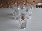 6 bierglazen Cristal Alken, Enlèvement ou Envoi, Utilisé, Verre à bière