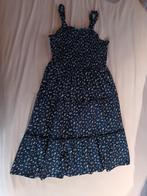Donkerblauw zomers jurkje met bloemenprint, Zara, Kinderen en Baby's, Kinderkleding | Maat 152, Meisje, Ophalen of Verzenden, Zo goed als nieuw