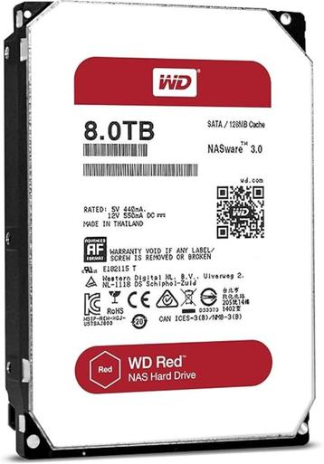 WD Red 8.0TB interne NAS harde schijf beschikbaar voor biedingen