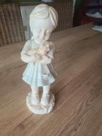 Beeldje meisje met hond., Ophalen of Verzenden, Zo goed als nieuw