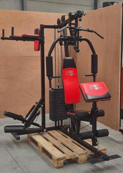 Fitnesstoestel, Sport en Fitness, Fitnessapparatuur, Zo goed als nieuw, Krachtstation, Armen, Benen, Borst, Buik, Rug, Metaal