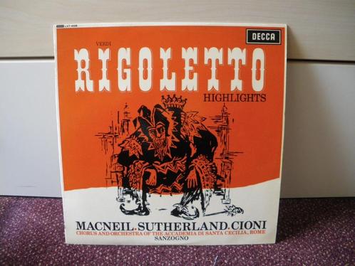 Verdi, Macneil, Sutherland, Cioni–Rigoletto - Faits saillant, CD & DVD, Vinyles | Autres Vinyles, Comme neuf, 10 pouces, Envoi