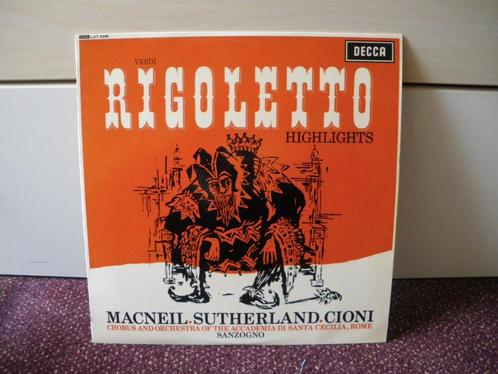 Verdi, Macneil, Sutherland, Cioni – Rigoletto - Highlights (, Cd's en Dvd's, Vinyl | Overige Vinyl, Zo goed als nieuw, 10 inch