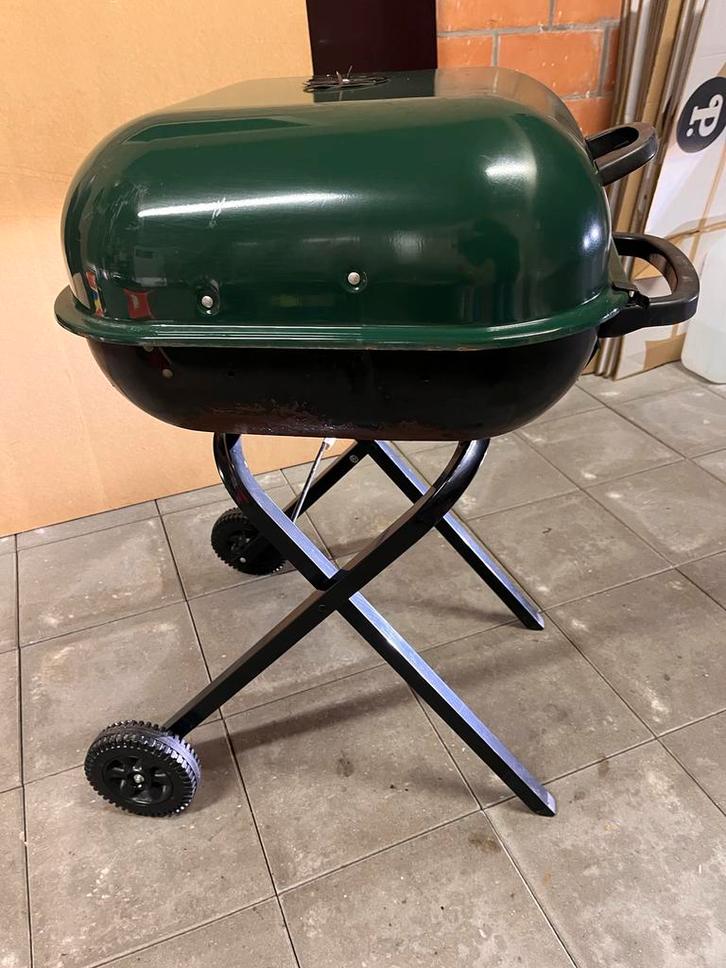Groene barbecue Aussie, Tuin en Terras, Houtskoolbarbecues, Gebruikt, Ophalen