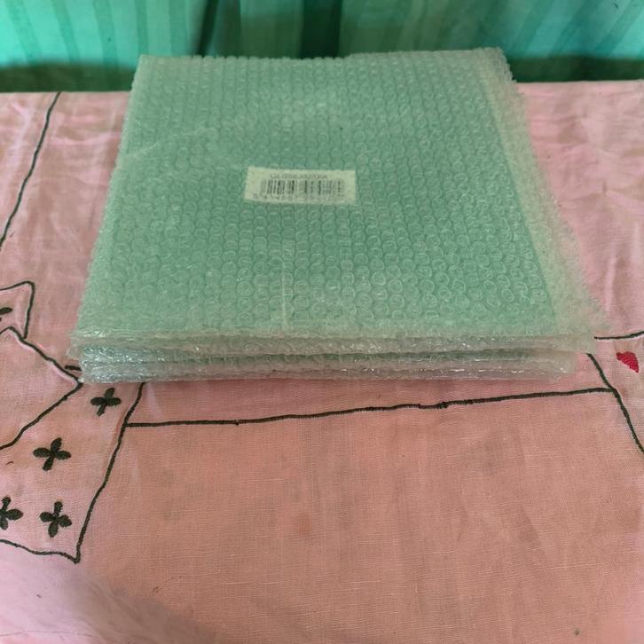 6 Lichtgroene glazen borden, Maison & Meubles, Cuisine | Vaisselle, Comme neuf, Assiettes(s), Verre, Enlèvement