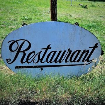 Stoer en groot emaille bord Restaurant 🍽 beschikbaar voor biedingen