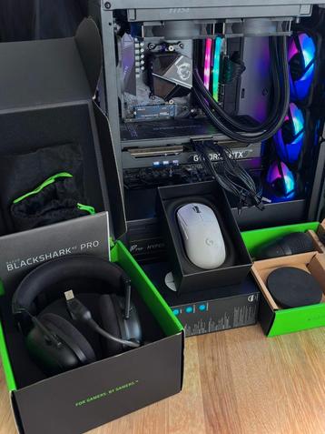 RTX 3070TI Gamer-pc met muis, headset en microfoon beschikbaar voor biedingen
