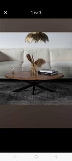 Table basse de salon neuve en bois massif leen bakker, Enlèvement, Neuf, Ovale, 150 à 200 cm