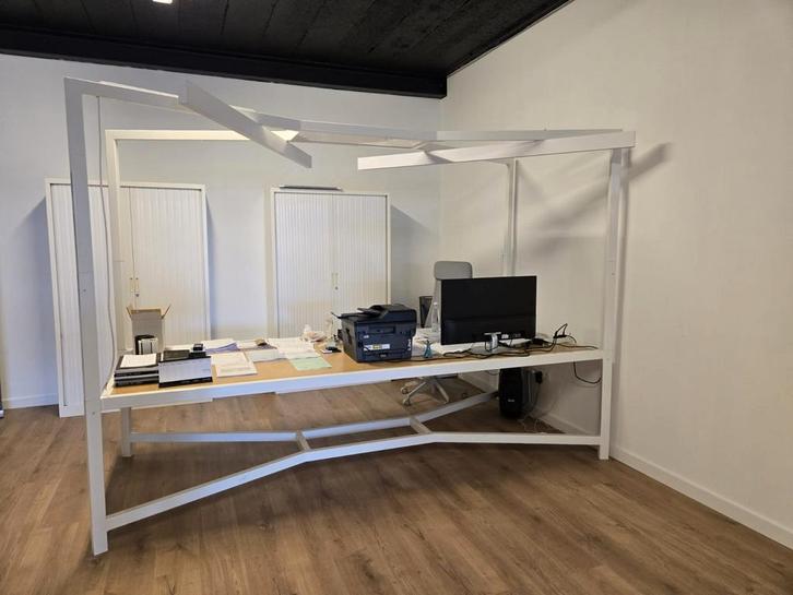 Designtafel / Bureautafel / Ateliertafel met led verlichting, Huis en Inrichting, Bureaus, Zo goed als nieuw, Bureau, Ophalen