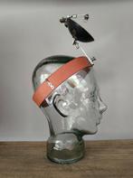 D. Simal Vintage reflectorlamp Hoofdlamp leder, Antiek en Kunst, Curiosa en Brocante, Ophalen of Verzenden