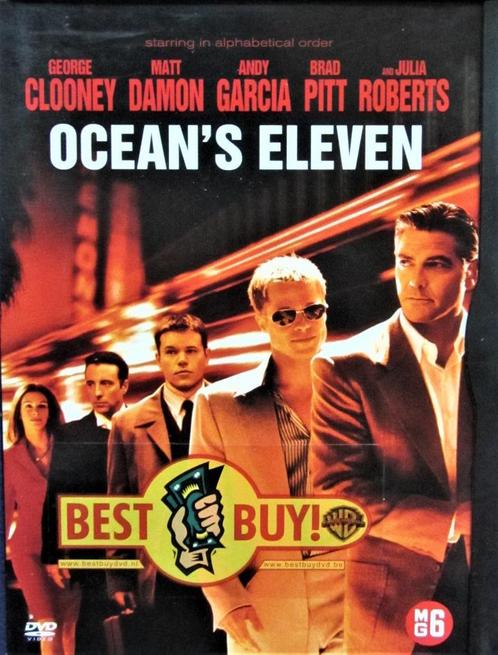 DVD ACTIE- OCEAN'S ELEVEN (GEORGE CLOONEY- MATT DAMON), Cd's en Dvd's, Dvd's | Actie, Zo goed als nieuw, Actiethriller, Alle leeftijden
