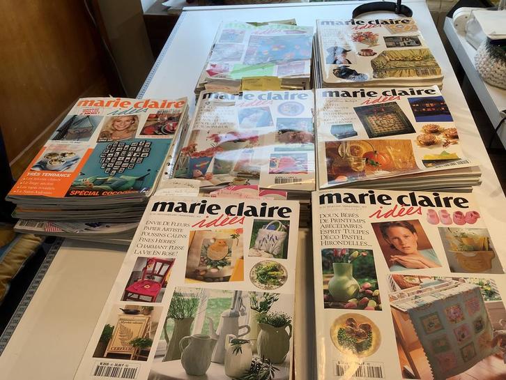Lot de 88 numéros de Marie - Claire idées, Boeken, Wonen en Tuinieren, Gelezen, Overige soorten, Ophalen