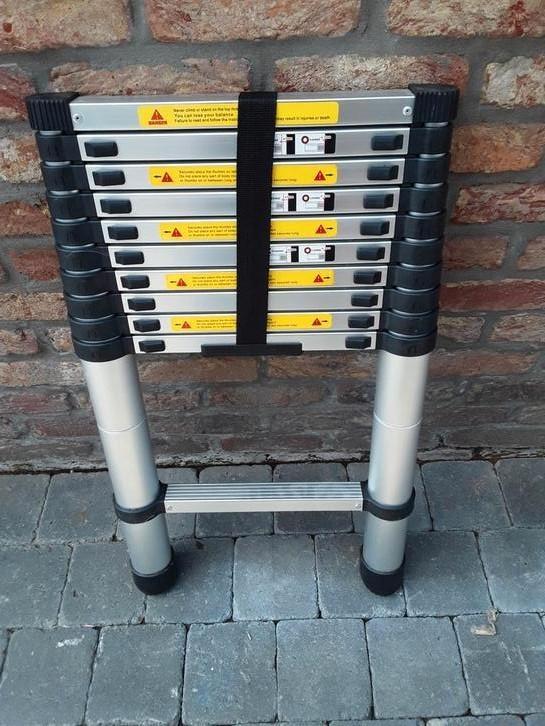 Telescopische ladders van 3m20, Doe-het-zelf en Bouw, Ladders en Trappen, Nieuw, Ladder, 2 tot 4 meter, Opvouwbaar of Inschuifbaar
