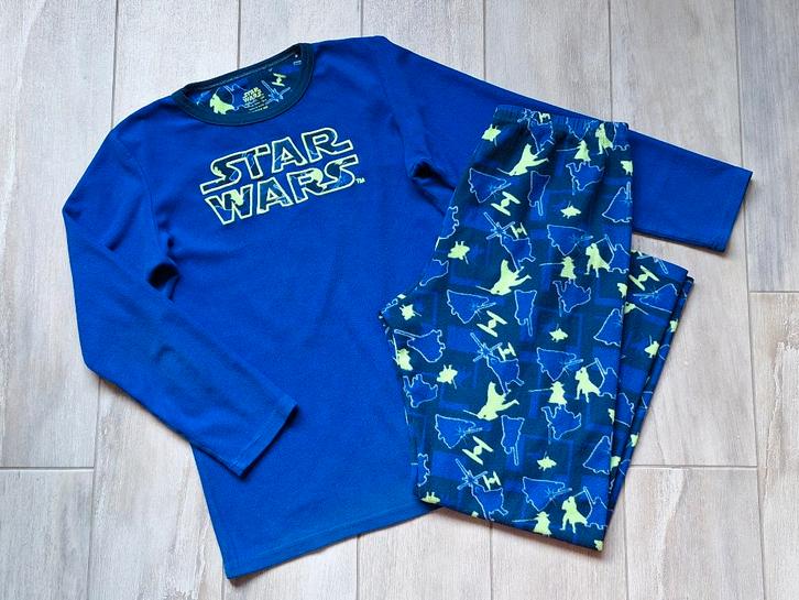★ M152 - Pyjama Star Wars Fleece, Kinderen en Baby's, Kinderkleding | Maat 152, Gebruikt, Jongen, Nacht- of Onderkleding, Ophalen of Verzenden