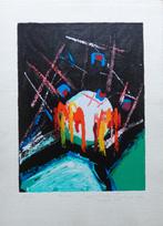 GERARD BIJNENS / KOSMOS / KLEURLITHO / 54x39cm / SIG, Antiek en Kunst, Ophalen of Verzenden