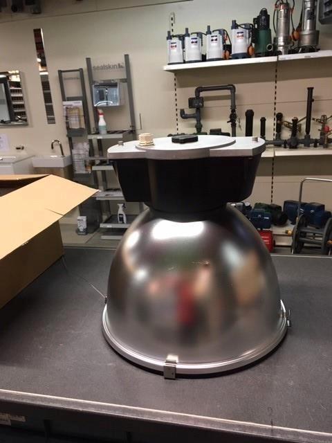 185. 2 vintage philips fabriekslampen HPK150 1xHPL-N250W, Maison & Meubles, Lampes | Plafonniers, Neuf, Enlèvement