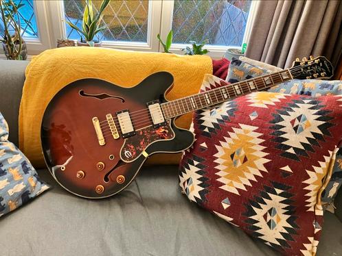 Epiphone Sheraton - Made in Korea uit 1989, Muziek en Instrumenten, Snaarinstrumenten | Gitaren | Elektrisch, Gebruikt, Semi-solid body