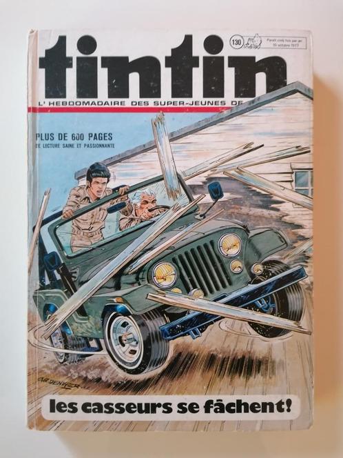 Tintin - Recueil 130 du journal de Tintin - DL1977 EO Belge, Livres, BD, Utilisé, Une BD, Enlèvement ou Envoi