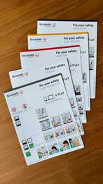 Brussels Airlines volledige vloot safety cards *MINT*, Enlèvement ou Envoi