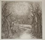 Jan Keustermans (1917-2009): Boswegel  135/150 (44 x 54 cm), Antiek en Kunst, Kunst | Etsen en Gravures, Ophalen of Verzenden