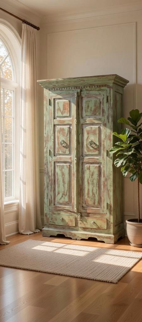 Armoire Hogo Boho India Ibiza, Maison & Meubles, Armoires | Penderies & Garde-robes, Comme neuf, 150 à 200 cm, 50 à 100 cm, 25 à 50 cm