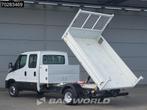 Iveco Daily 35C16 3.0L Kipper met Kist Dubbel Cabine Dubbell, Auto's, Bestelwagens en Lichte vracht, Stof, Gebruikt, Euro 6, 4 cilinders