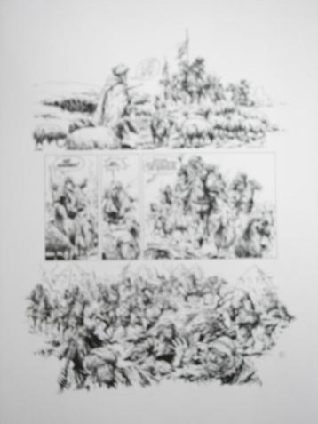 Reproducties stripplaten / reproductions planche BD W. Vance beschikbaar voor biedingen