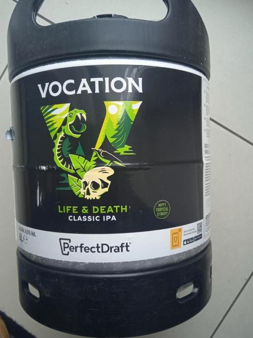 Vol biervat, 6 liter, Vocation Life&death ipa, Interbrew, Diversen, Levensmiddelen, Ophalen of Verzenden