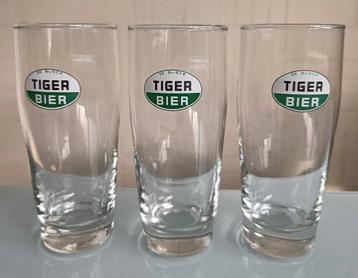 Tiger bier glazen De Blieck. beschikbaar voor biedingen