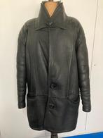 Blouson homme cuir avec agneau noir CATULLE UOMO taille 52, Noir, Porté, Catulle Uomo, Enlèvement ou Envoi