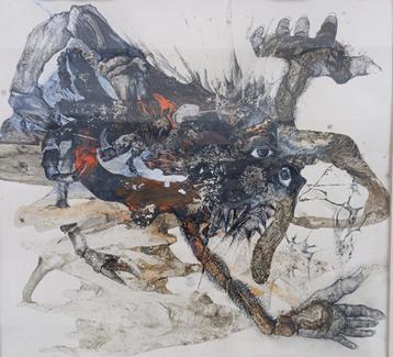LANSMAN JACQUELINE schilderij surrealisme beschikbaar voor biedingen