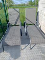 Ligstoelen 2 stuks, Tuin en Terras, Ligbedden, Ophalen, Gebruikt, Metaal, Verstelbaar
