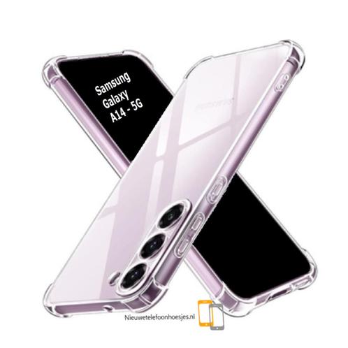 Samsung Galaxy A14 - 5G siliconen hoesje anti shock, Télécoms, Téléphonie mobile | Housses, Coques & Façades | Samsung, Neuf, Façade ou Cover