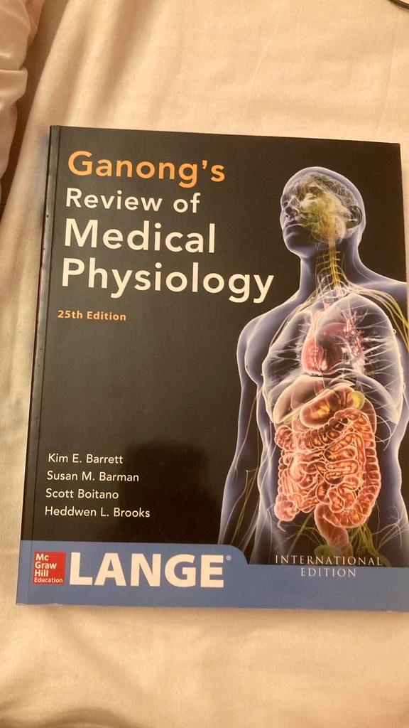 Ganong's Review of Medical Physiology 25e, Livres, Livres d'étude & Cours, Enlèvement ou Envoi
