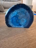 Blauwe agaat 1,2kg 15cm op 13cm op 5cm, Collections, Minéraux & Fossiles, Enlèvement