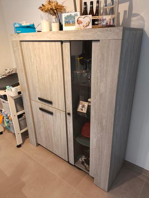 Vitrinekast, Huis en Inrichting, Kasten | Lockerkasten, Gebruikt, Ophalen