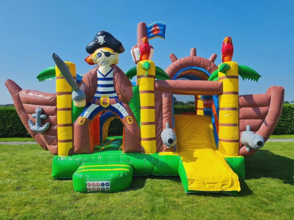 Springkasteel piraat te huur, Kinderen en Baby's, Speelgoed | Buiten | Springkussens, Ophalen of Verzenden