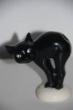 Vintage porseleinen goebel zwarte kat beeldje, Ophalen of Verzenden, Gebruikt, Dier