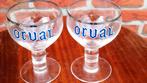 Orval glazen emaille 2 stuks, Verzamelen, Glas en Drinkglazen, Ophalen of Verzenden, Zo goed als nieuw