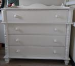 Witte Houten Commode met 3 Laden, Compleet, Ophalen, Zo goed als nieuw
