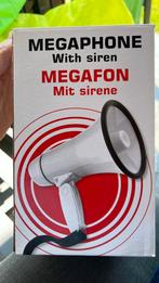 Megafoon met sirene, Audio, Tv en Foto, Luidsprekerboxen, Ophalen, Nieuw
