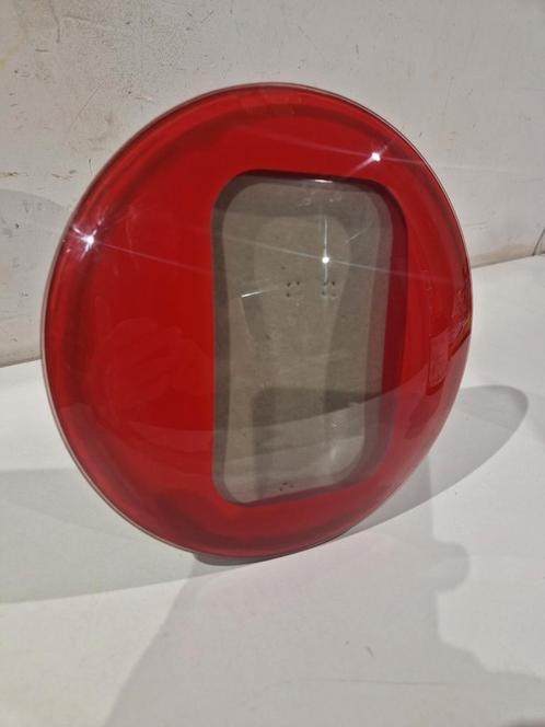 Retro rode bol glas foto kader, Verzamelen, Retro, Ophalen of Verzenden