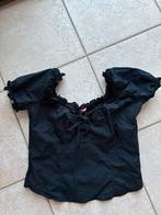 Haut court femme manches courtes Jennyfer - T36/38 - noir, Ophalen, Zwart, Korte mouw