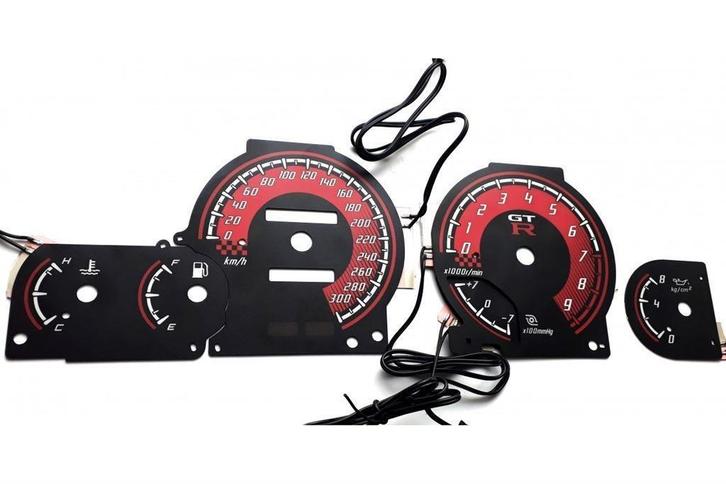 Nissan Skyline GT-R R33 – Indiglo Tellerplaten II, Auto diversen, Tuning en Styling, Ophalen of Verzenden