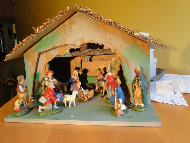 kerststal retro 1960's, Diversen, Kerst, Gebruikt, Ophalen