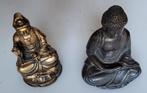 Lot de 2 BOUDAHS (1 en plâtre, 1 en régule ou bronze)., Enlèvement ou Envoi, Utilisé, Religion