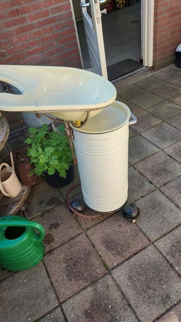Vintage kappers wasbak, Ophalen