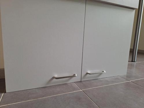 Meuble de cuisine  à suspendre, gris clair, Huis en Inrichting, Badkamer | Badkamermeubels, Zo goed als nieuw, Ophalen